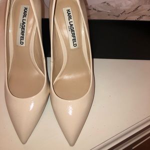 KARL LAGERFELD WHITE STILETTOS